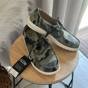 Hey Dude Green Camo Casual Shoes